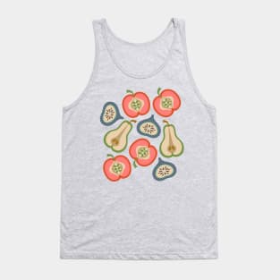 APPLE PEAR FIG Retro Summer Fruit Plump Ripe Colorful - UnBlink Studio by Jackie Tahara Tank Top